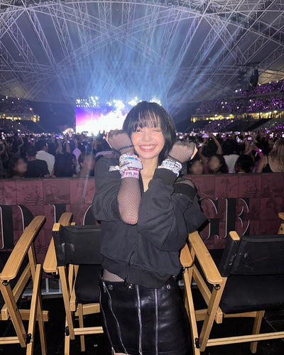 Jupe Cuir Noir avec Fermetures Eclair Lisa BlackPink Taylor Swift Concert