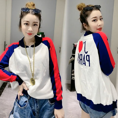 Sweatshirt J' Aime Paris Jisoo BlackPink Mode Kpop Femme Veste Automne