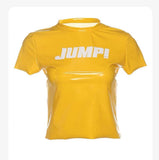 Crop Top BlackPink Jump T Shirt JUMP! Mode Kpop