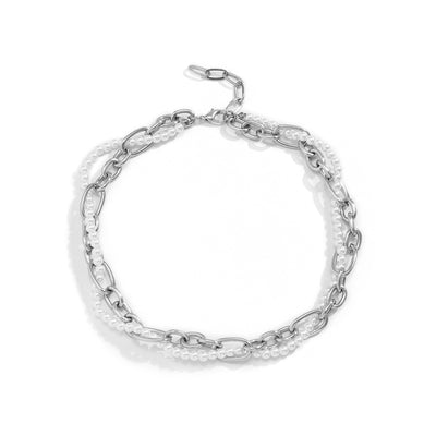 Collier Chaine Entrelacé de Perles Hikaru Kep1er Mode Corée Femme Bijou