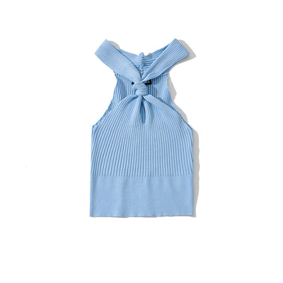 Crop Top Tricot Vert Pale Jennie BlackPink Shoot Tamburins Mode Femme