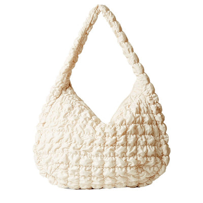 Grand Sac Blanc Style Couette Jennie BlackPink Mode Coréenne