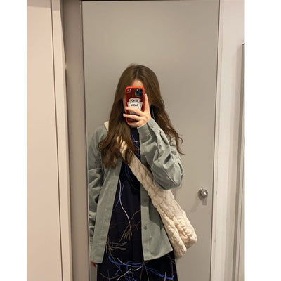 Grand Sac Blanc Style Couette Jennie BlackPink Mode Coréenne