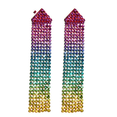 Boucles D'oreilles Longues Multicolor NingNing Aespa SYNK Kpop