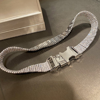 Collier Large Chaîne Strass Seulgi Red Velvet MV Wildside Bijou Kpop