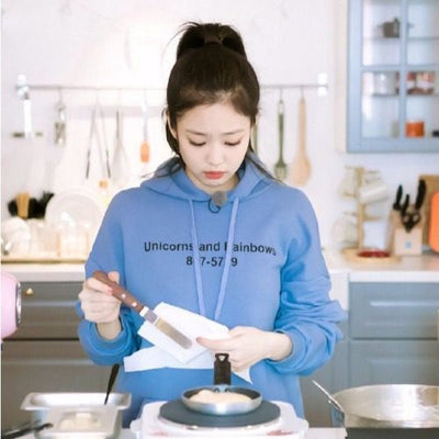Hoodie Unicorns and Rainbows Veste Sweat Ample Jennie BlackPink Kpop