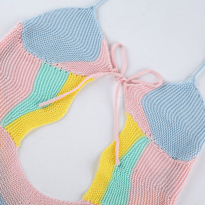 Robe Arc en Ciel Multicolore Pastel YooA Selfish MV Oh My Girl Kpop