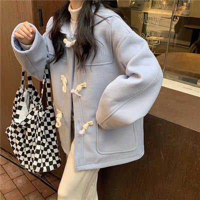 Manteau Automne Court Boutons en corne et corde Miyeon Gossip Idle NOW