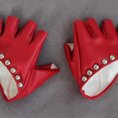 Mitaines Blanches Cloutés Rond Métal Xiaoting Kep1er Music Core We Fresh