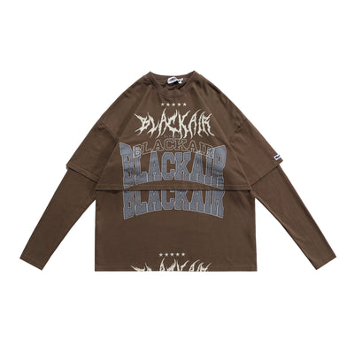 Sweetshirt Superposé Black Air Graffiti Hip Hop Jisoo Shut Down BlackPink