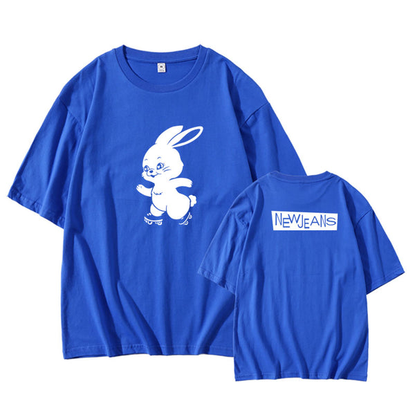 T-shirt Bunny Lapin Stan Groupe Rookie ADOR NEWJEANS Merchandise Kpop
