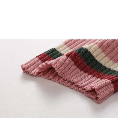 Cardigan Polo Col V A Rayures Tri Bandes Seunghee Oh My Girl Mode Femme