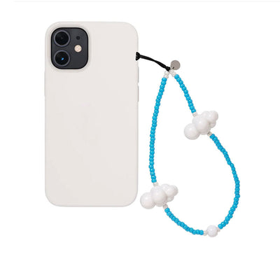 Dragonne Chaîne Téléphone Portable Bleu Ciel avec Nuages Lisa BlackPink