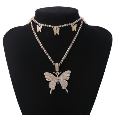 Collier Pendentif Papillon Bijou Strass Joy Red Velvet Feel My Rythm
