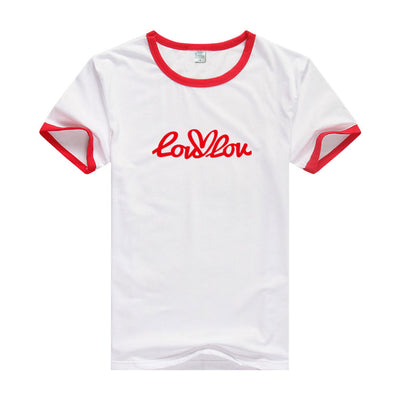 T Shirt LouLou avec Coeur Rouge WonYoung Ive SK Telecom Instagram Kpop