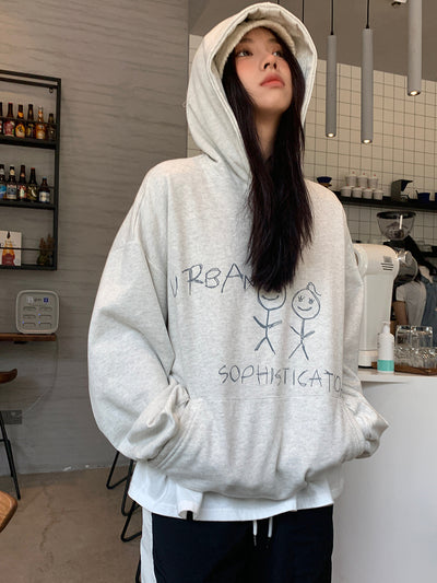 Hoodie Urban Sophistication Pull à Capuche Gris Lisa BlackPink