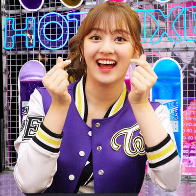 Veste Style Université Letterman T Twice Streetwear Once Mode Kpop