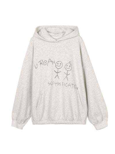 Hoodie Urban Sophistication Pull à Capuche Gris Lisa BlackPink
