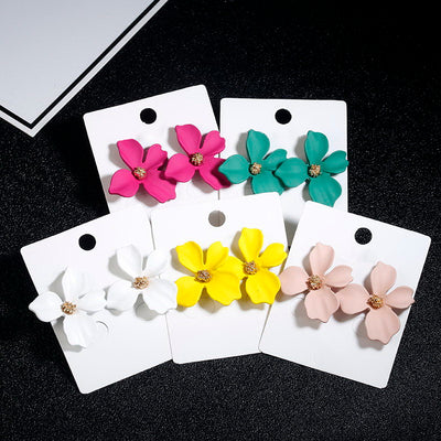 Boucles D'oreilles Fleur 4 Pétales Irene Red Velvet Feel My Rythm MV Kpop