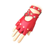 Gants Mitaines Cuir et Pointes Métal Style Punk Rock Jiu Dreamcatcher