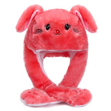 Mignon Animal Peluche Chapeau Avec Oreilles Bougeante Bonnet Doudou