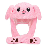 Mignon Animal Peluche Chapeau Avec Oreilles Bougeante Bonnet Doudou