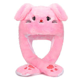 Mignon Animal Peluche Chapeau Avec Oreilles Bougeante Bonnet Doudou