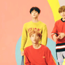 Pull Laine Imprimé Yellow Jaune Jin BTS Kpop Mode Coréenne Homme Femme