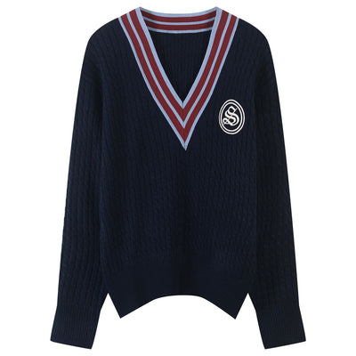 Jisoo BlackPink Tasty Square Pull Laine Ample Col V Tricot Ep 44