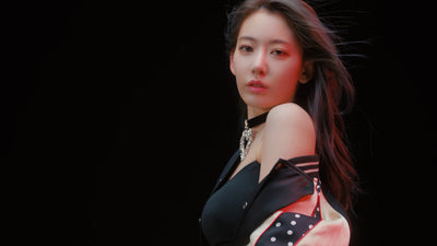 Collier Coeur Grande Taille Bijou Sakura LE SSERAFIM Fearless MV Kpop