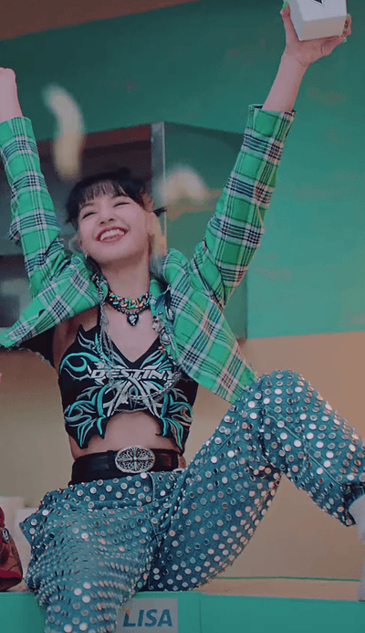 Top NAMILIA Destiny Lisa BLACKPINK Lovesick Girls MV K Pop Mode Sexy