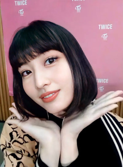 Veste Cardigan Réversible Lettre S en Maille Grande Encolure Momo Twice