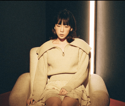 Pull Ample Tricot Côtelé Col montant oversize Taeyeon SNSD Mode KPop