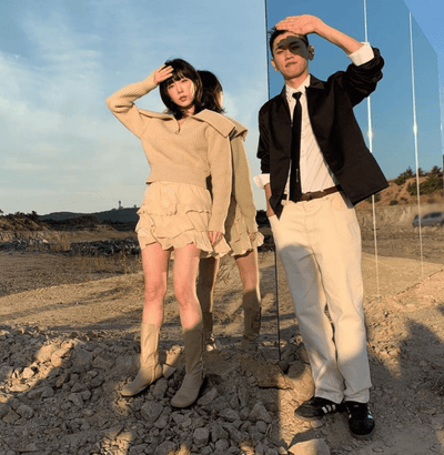 Pull Ample Tricot Côtelé Col montant oversize Taeyeon SNSD Mode KPop