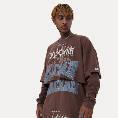 Sweetshirt Superposé Black Air Graffiti Hip Hop Jisoo Shut Down BlackPink