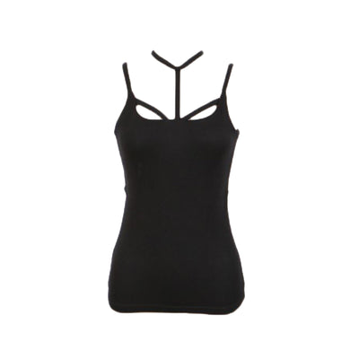 Camisole Haut Avec Bretelles Symétriques élégantes Yena Inkigayo Mode Kpop