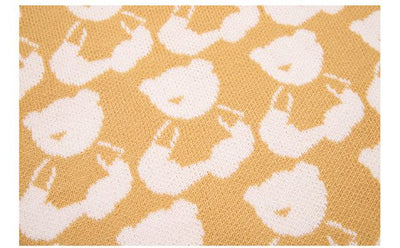 Jennie KIM BLACKPINK AQO Pull En Laine Tricoté Ours Jaune Fan Meeting