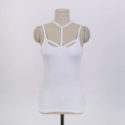 Camisole Haut Avec Bretelles Symétriques élégantes Yena Inkigayo Mode Kpop