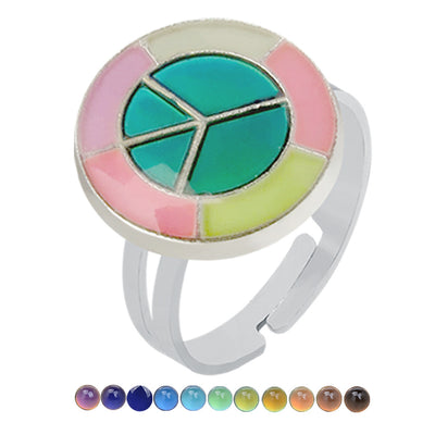 Bague Ajustable et Fluorescente Coeur Couleur Fluo Pastel Sunmi K Pop