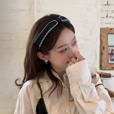 Serre Tete Bandeau Grand Noeud Blanc Miyeon G I Dle MC MCountdown KPOP