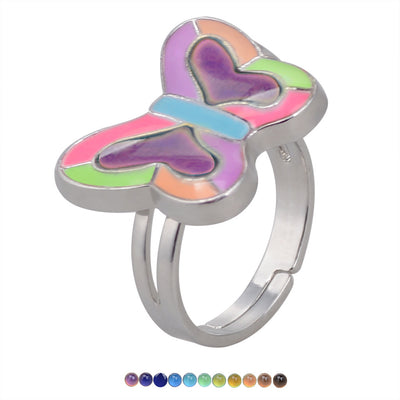 Bague Ajustable et Fluorescente Coeur Couleur Fluo Pastel Sunmi K Pop