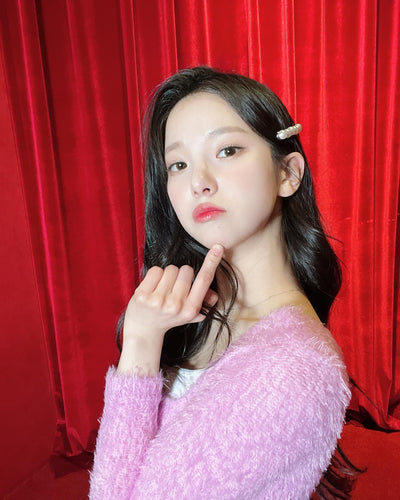 Barrette Broche à Cheveux Vintage Perle Ronde Yujin Kep1er Kpop Mode