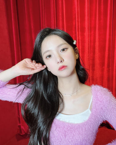 Barrette Broche à Cheveux Vintage Perle Ronde Yujin Kep1er Kpop Mode