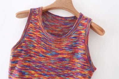 Robe Multicolore Couleur Pastel Col Rond Ryujin Itzy H & M Collab Mode