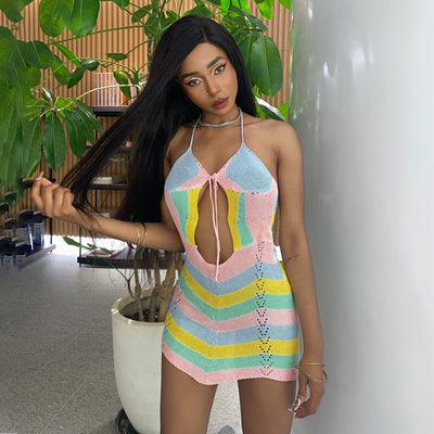 Robe Arc en Ciel Multicolore Pastel YooA Selfish MV Oh My Girl Kpop