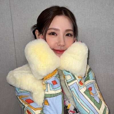 Cardigan Veste Elégante Style Art Abstrait Pastel Miyeon G I Dle Mode