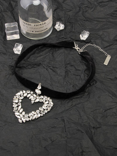 Collier Coeur Grande Taille Bijou Sakura LE SSERAFIM Fearless MV Kpop