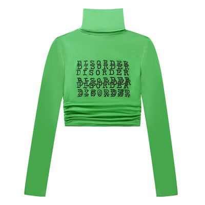 Blouse Courte Long Col Manches Longues Disorder Lisa BlackPink