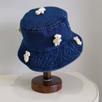 Bob en Jean Avec Ours en Peluche Dessus YooA Oh My Girl Chapeau Mignon