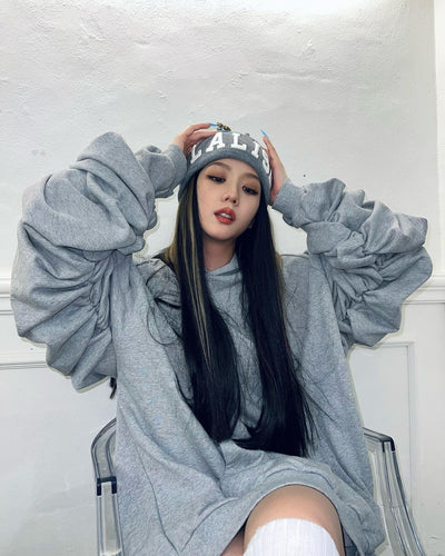 Bonnet Gris Tricot Lalisa Jisoo BlackPink Lisa Album Solo LALISA